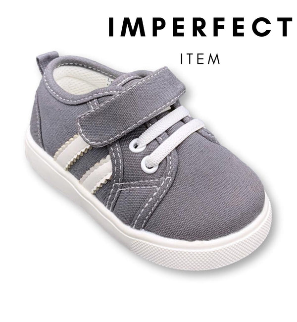 Andy Grey Tennis Shoe (IMPERFECT) - Wee Squeak