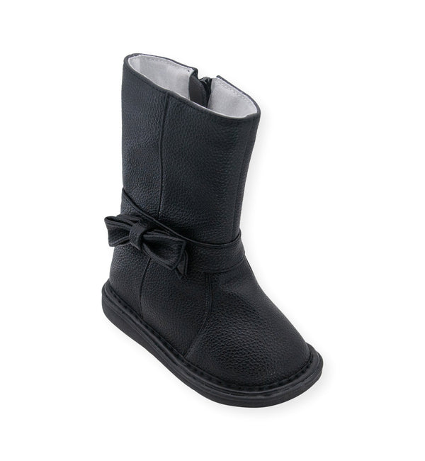 Bow Boot Black - Wee Squeak