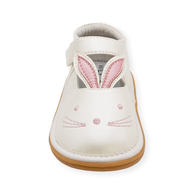 Bunny Pearl White Shoe - Wee Squeak