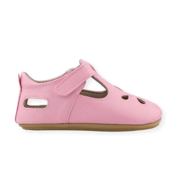 Flora Pink T-Strap Shoe by Jolly Kids - Wee Squeak