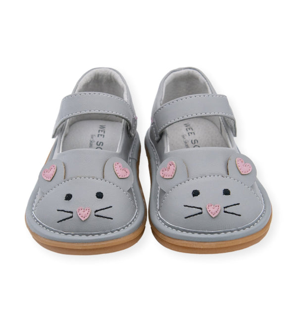 Mouse Grey Shoe - Wee Squeak