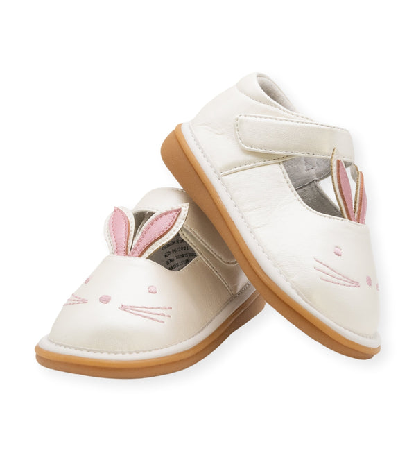 Bunny Pearl White Shoe - Wee Squeak