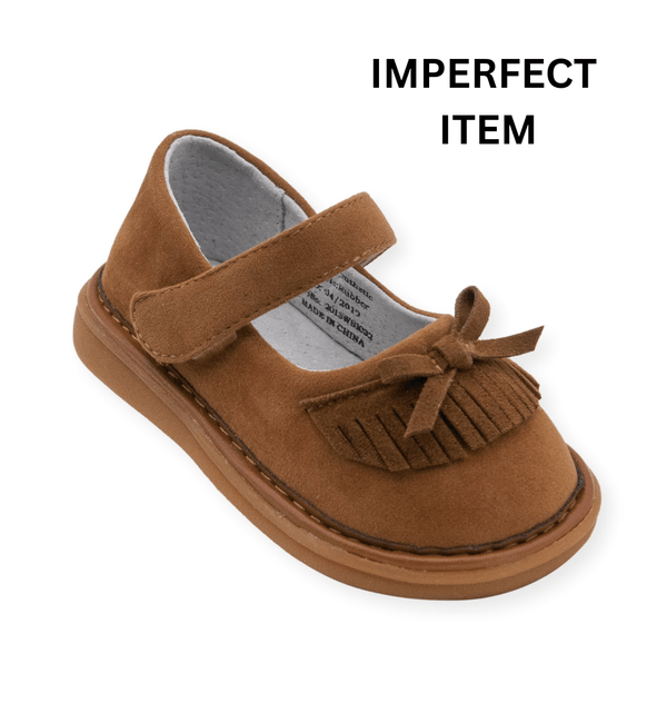 Moccasin Dark Brown Shoe (IMPERFECT) - Wee Squeak