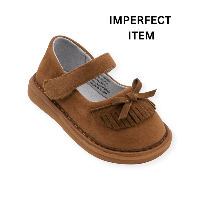 Moccasin Dark Brown Shoe (IMPERFECT) - Wee Squeak