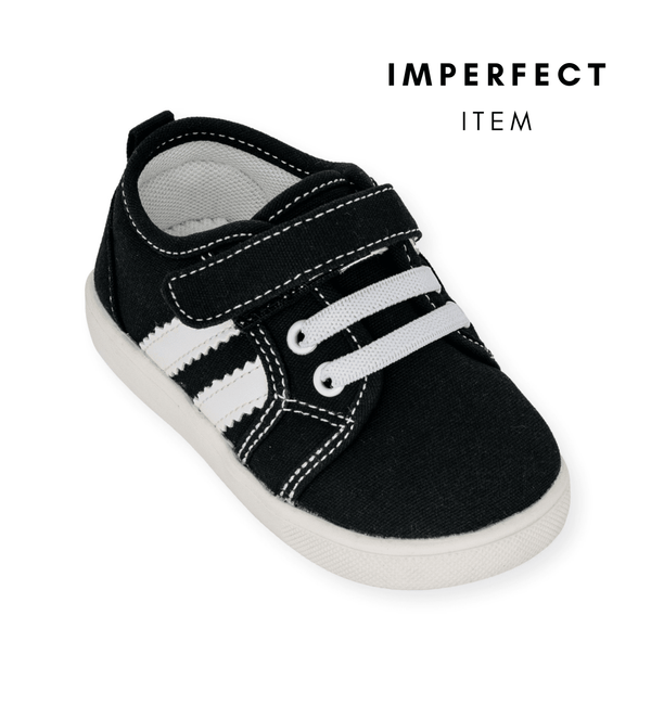 Andy Black Tennis Shoe (IMPERFECT) - Wee Squeak