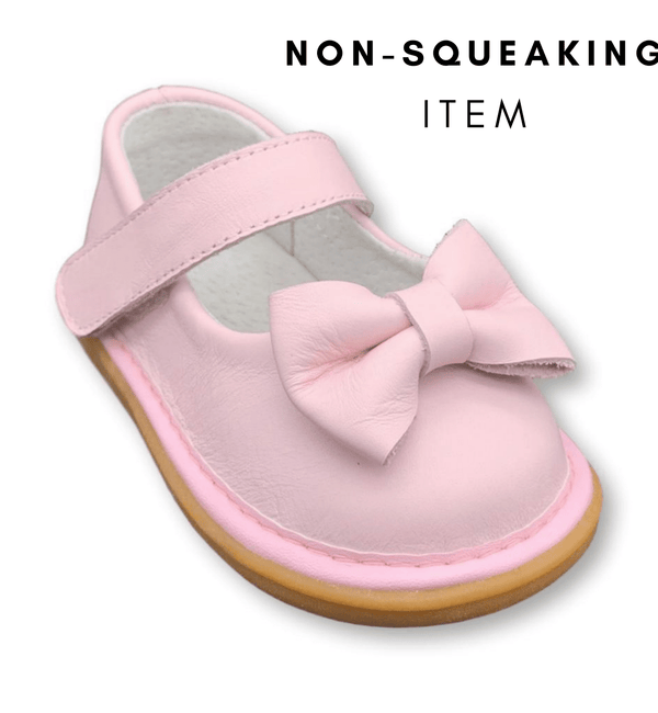 Bow Pink Shoe (NON-SQUEAKING) - Wee Squeak