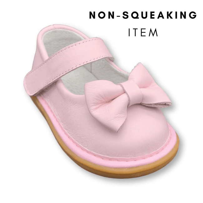 Bow Pink Shoe (NON-SQUEAKING) - Wee Squeak