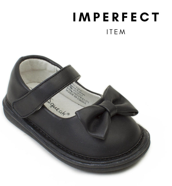 Bow Shoe Black (IMPERFECT) - Wee Squeak