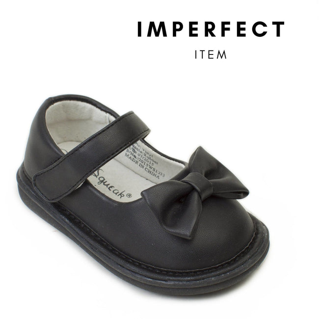 Bow Shoe Black (IMPERFECT) - Wee Squeak