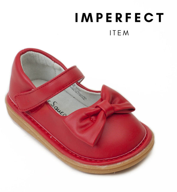 Bow Shoe Red (IMPERFECT) - Wee Squeak