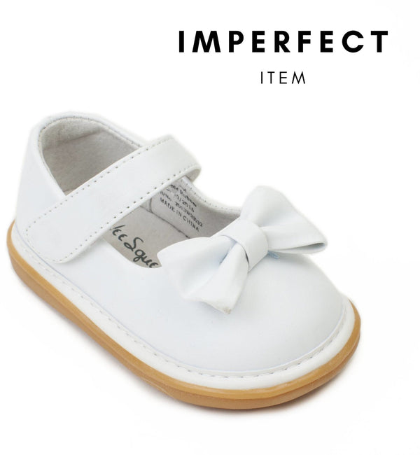 Bow Shoe White (IMPERFECT) - Wee Squeak