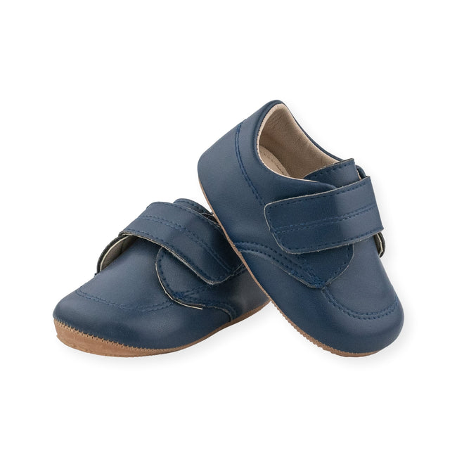 Chad Navy Shoe by Jolly Kids - Wee Squeak