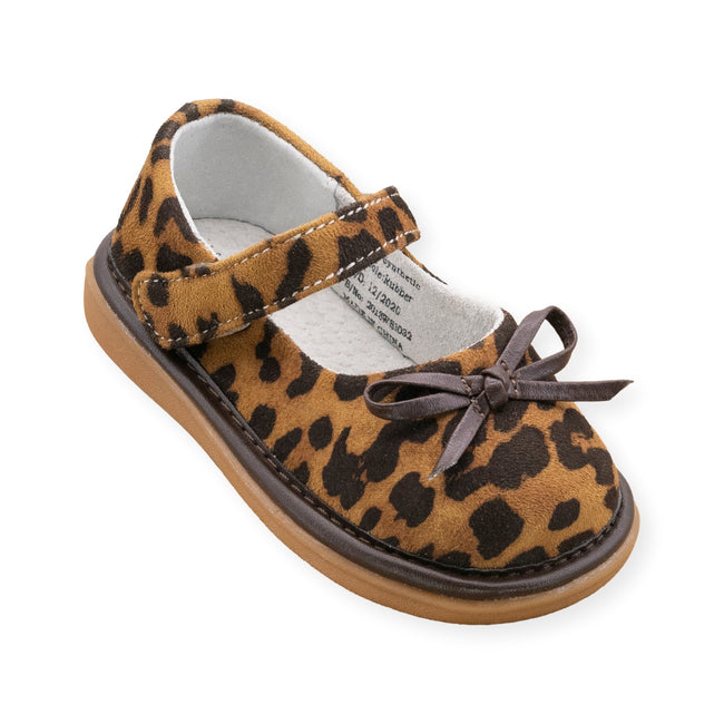 CoCo Leopard Squeaky Shoe by Wee Squeak - Main Image