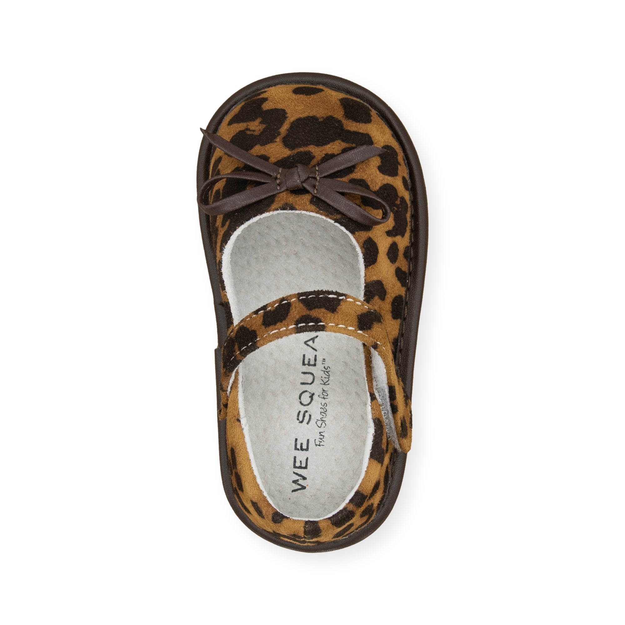 Coco Leopard Print Toddler Squeaky Shoe