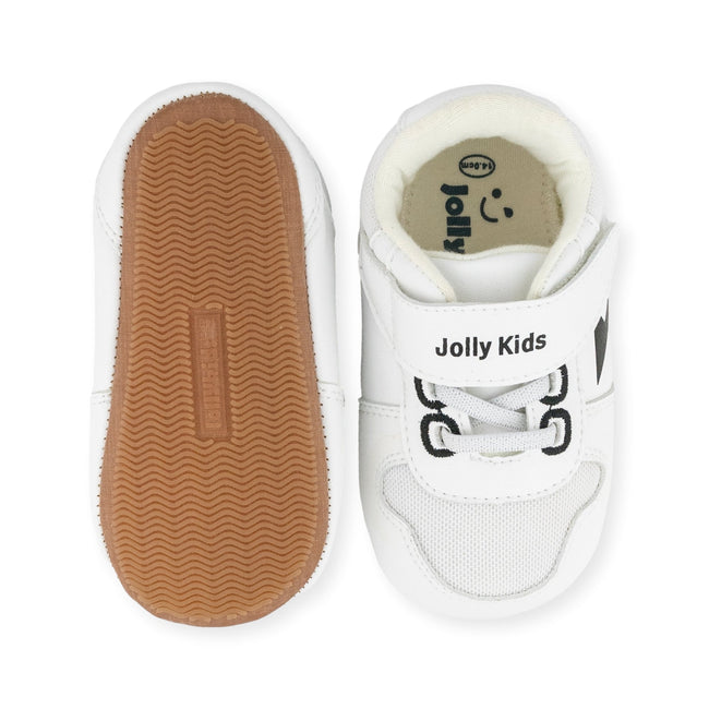 Deacon White Shoe by Jolly Kids - Wee Squeak