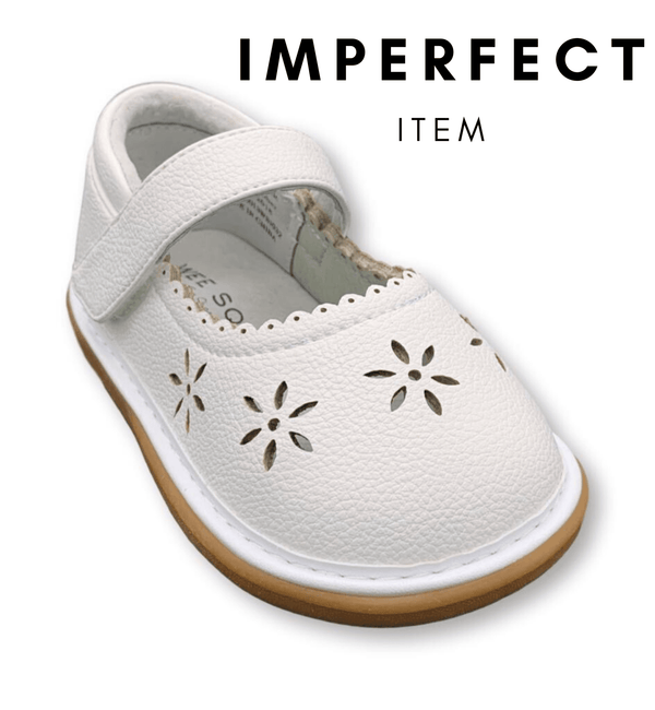 Ellie White Shoe (IMPERFECT) - Wee Squeak