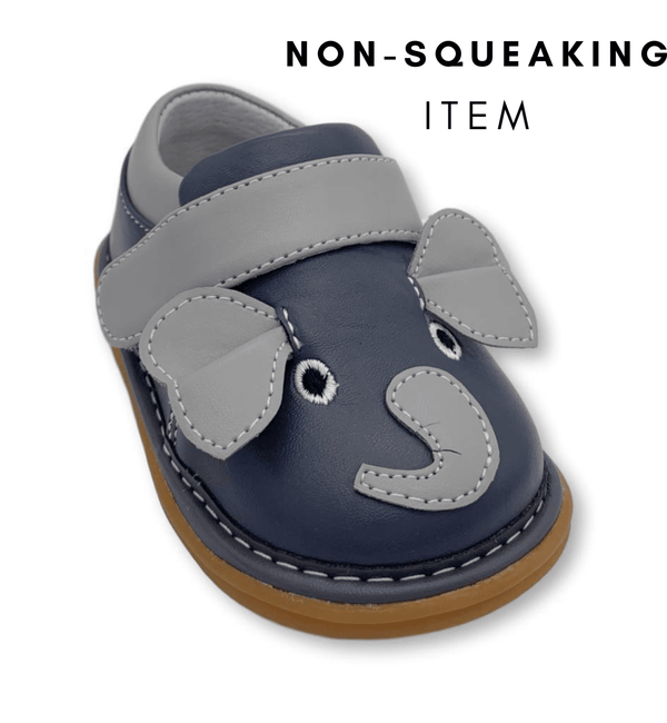 Ellis the Elephant Shoe (NON-SQUEAKING) - Wee Squeak