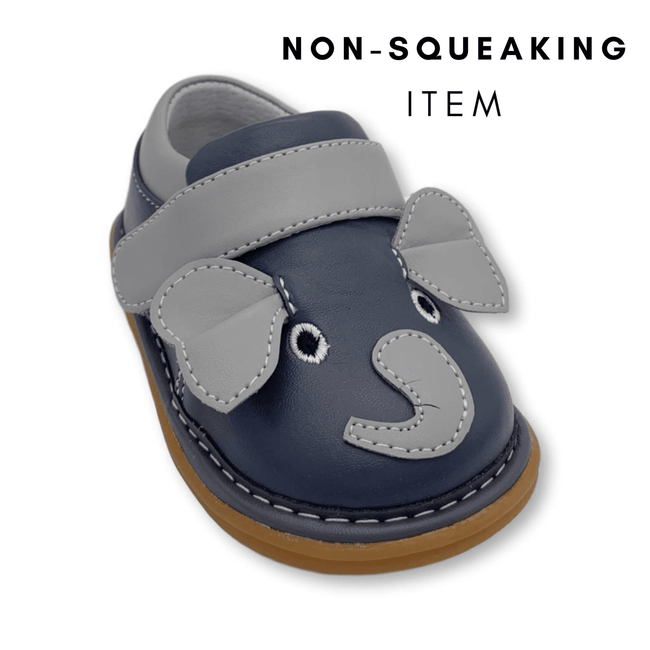 Ellis the Elephant Shoe (NON-SQUEAKING) - Wee Squeak