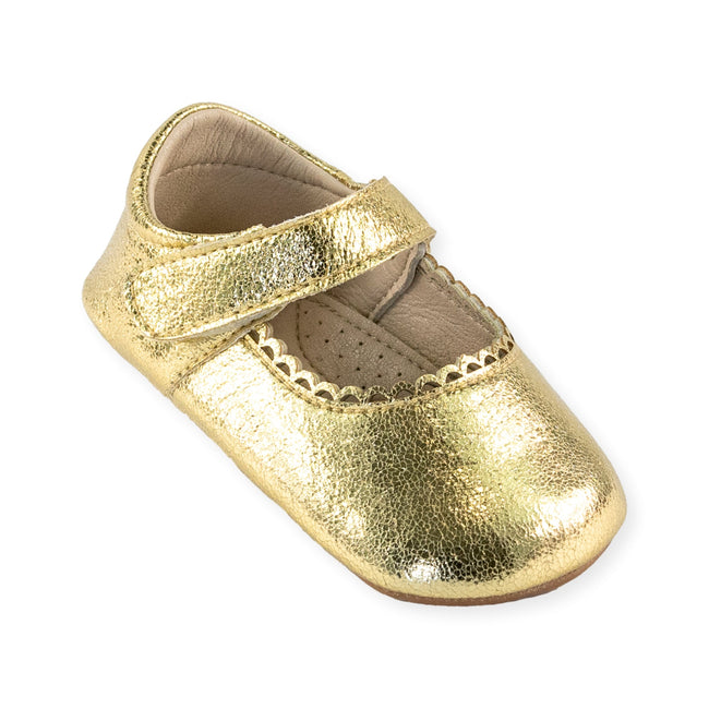Grace Gold Mary Jane Shoe by Jolly Kids - Wee Squeak