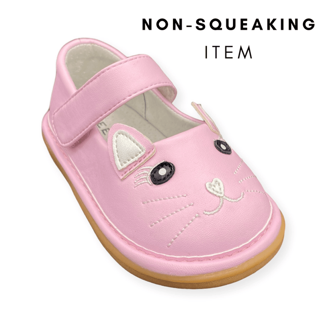 Kitty Pink Shoe (NON - SQUEAKING) - Wee Squeak