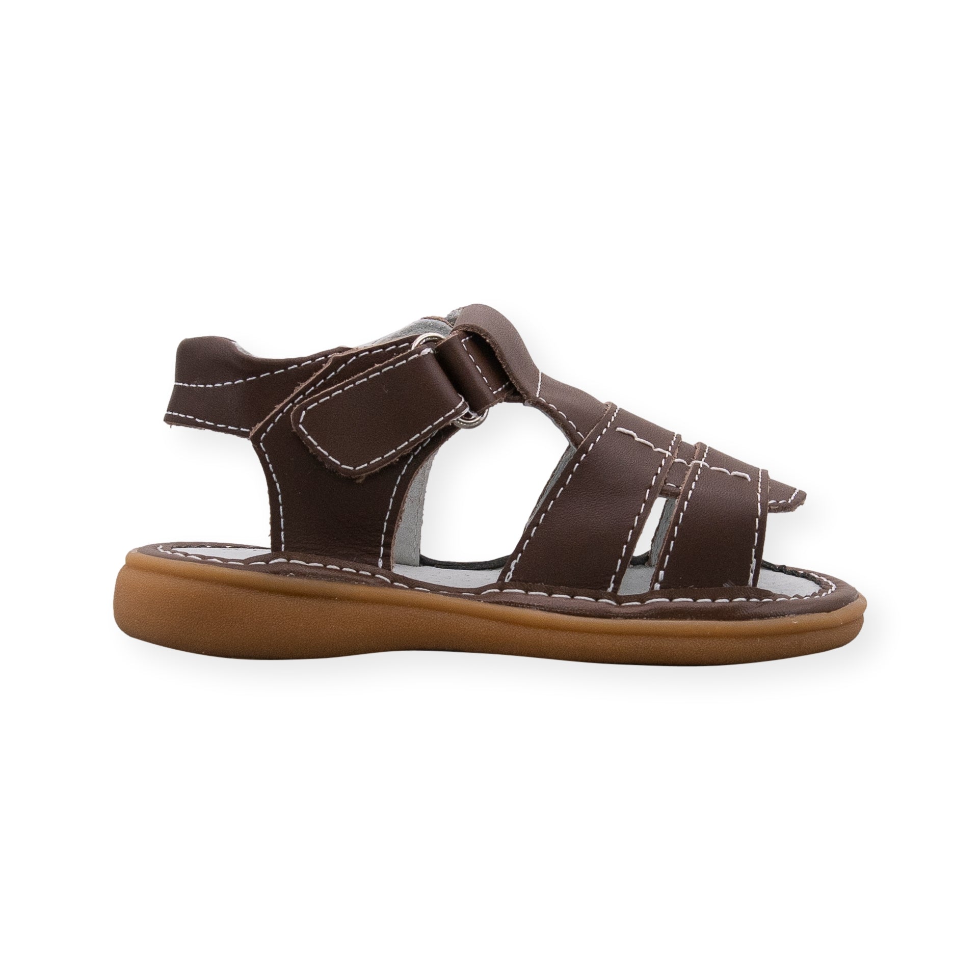 Liam Brown Toddler Squeaky Sandal | Wee Squeak Kids Sandals