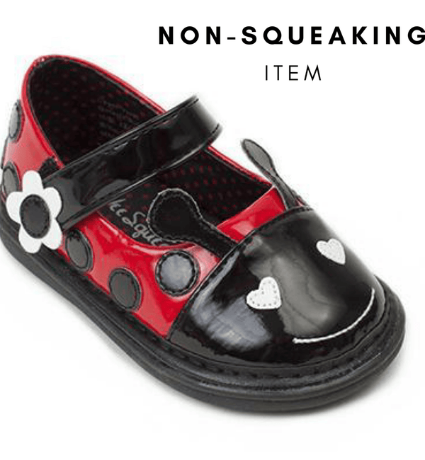 Lily the Ladybug Shoe (NON-SQUEAKING) - Wee Squeak
