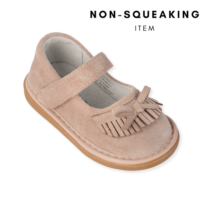 Moccassin Rose Beige (NON-SQUEAKING) - Wee Squeak