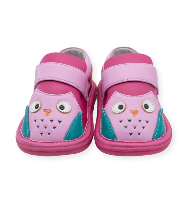 Owl Pink Shoe - Wee Squeak