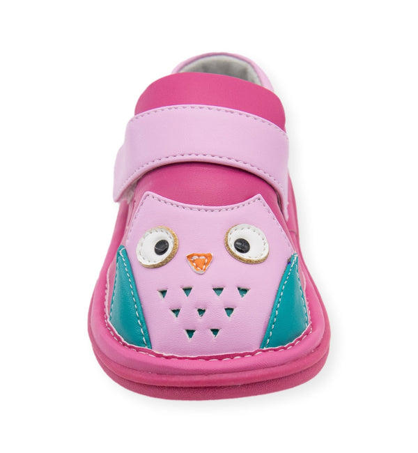 Owl Pink Shoe - Wee Squeak