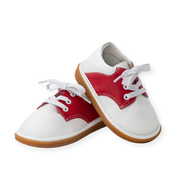 Rory Red Saddle Oxford Shoe - Wee Squeak