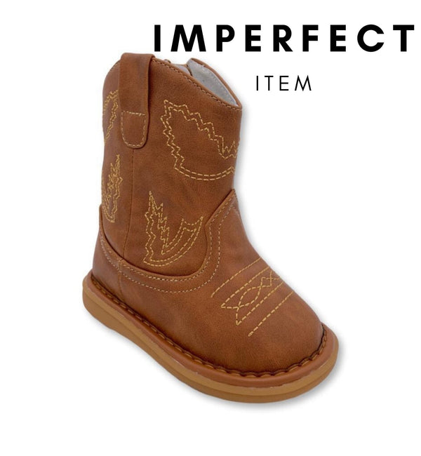 Western Brown Boot (IMPERFECT) - Wee Squeak