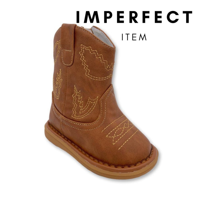 Western Brown Boot (IMPERFECT) - Wee Squeak